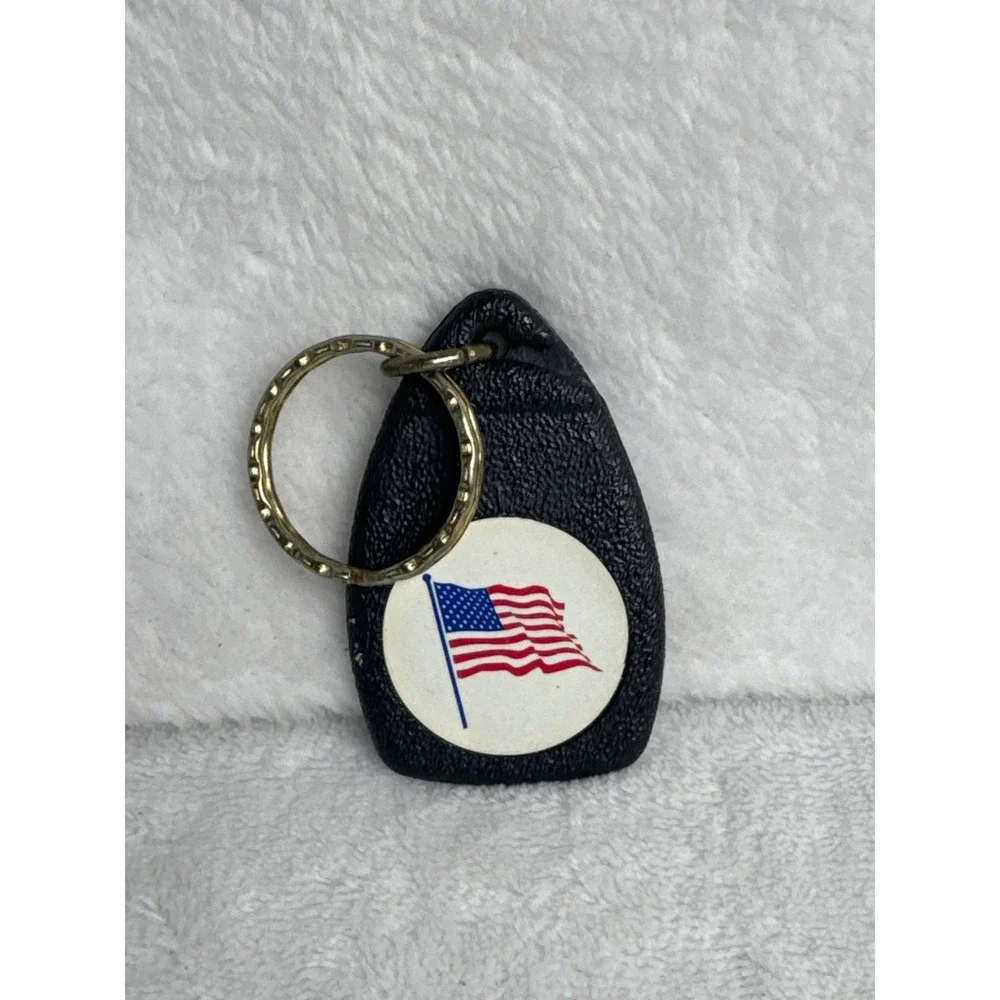 Patriotic Plastic Novelty Key Fob Unisex OS Black Good